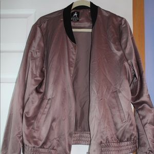 Satin bomber jacket